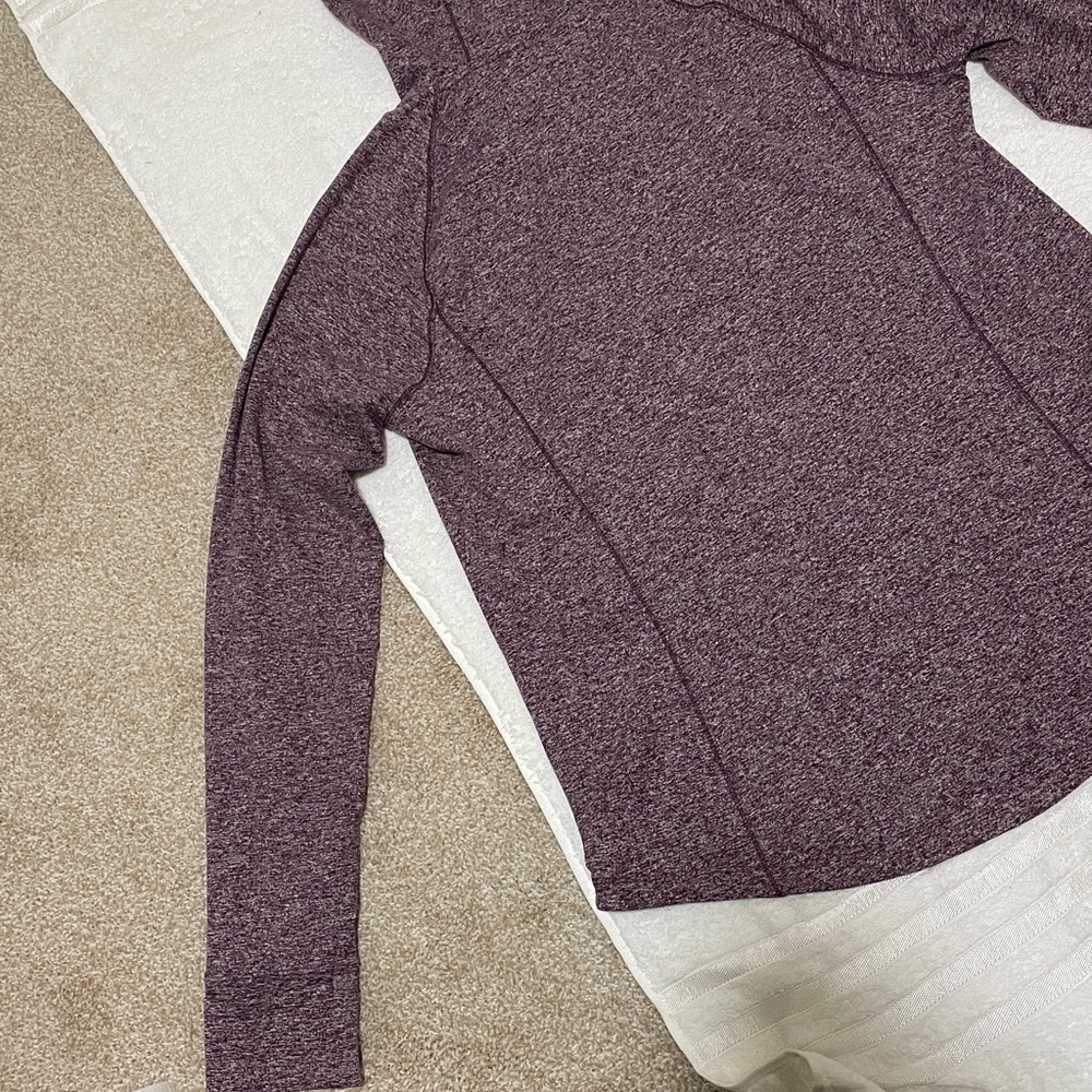 Duluth Trading Ladies Marbled Purple Hoodie - Picture 4 of 6